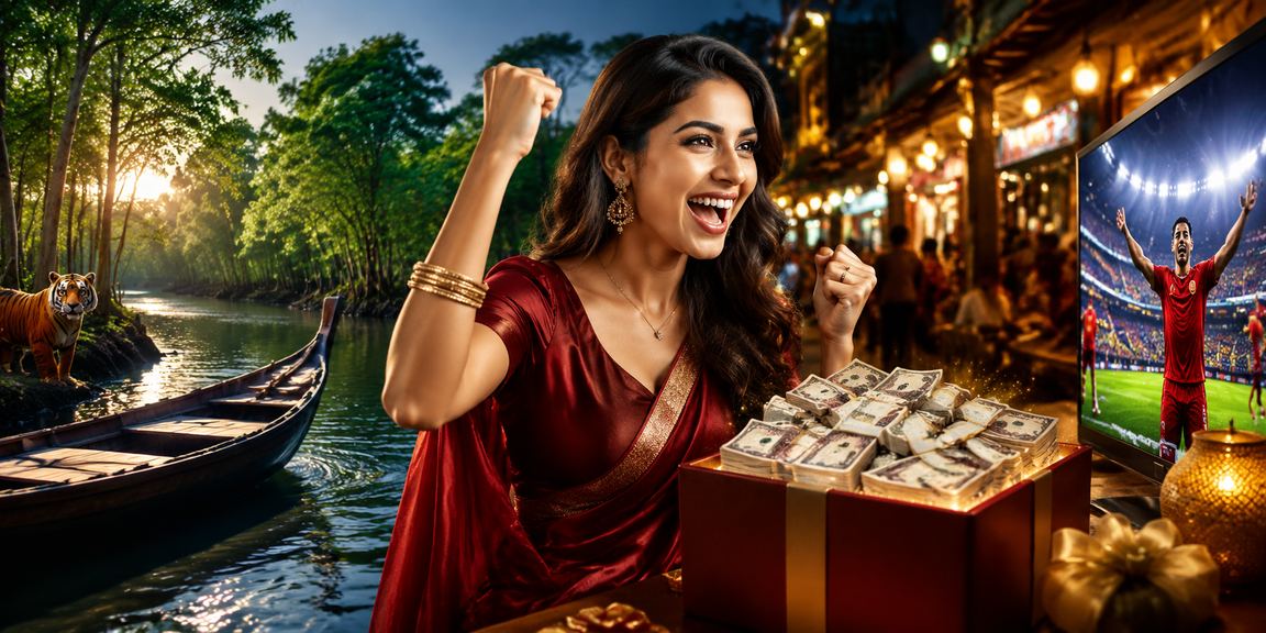 সুন্দরবন অঞ্চলে রাতের বাজারে cv 99 ক্যাসিনো অ্যাপ ব্যবহার